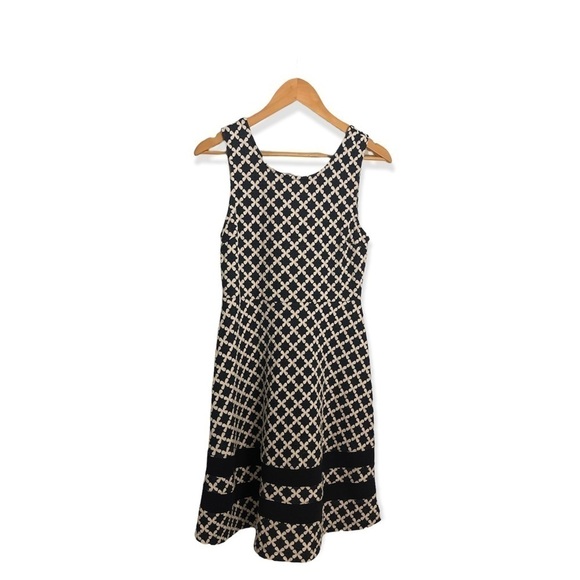 Mauvette Midi Navy and White Tank Dress Medium - Picture 1 of 3